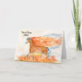 馬の年・火のエネルギーの新年2026 カード (正面)