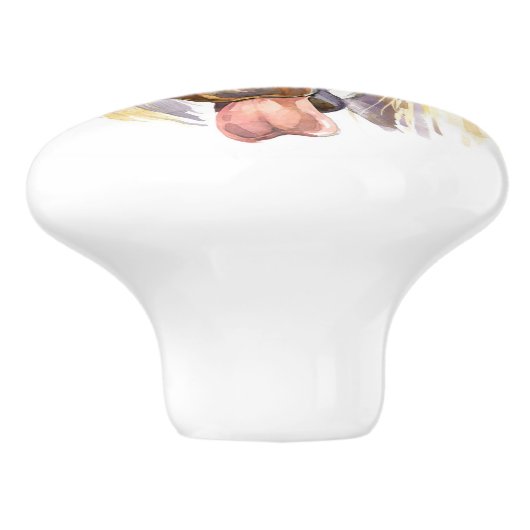 馬の引おもしろいき出しノブ セラミックノブ (側面)