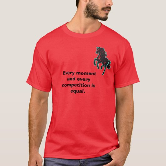 馬の引用グラフィックTシャツ Tシャツ (正面)