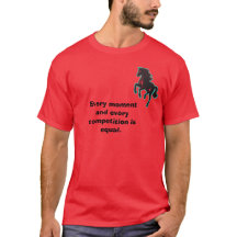 馬の引用グラフィックTシャツ