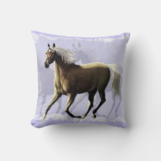 馬の影のアメリカ人のMoJoの枕 クッション (正面)