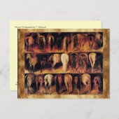 馬の後ろ姿 ポストカード (正面/裏面)