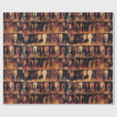 馬の後半部 ラッピングペーパー (フラット)