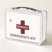 馬の応急処置キットボックス メタルランチボックス (裏面)