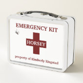 馬の応急処置キットボックス メタルランチボックス (裏面)