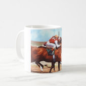 馬の恋人のためのクラシックなマグ コーヒーマグカップ (正面左)