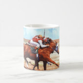 馬の恋人のためのクラシックなマグ コーヒーマグカップ (中央)