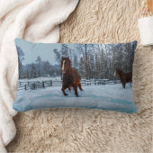 馬の恋人のための雪の千と千尋のソレル馬II ランバークッション (ブランケット)