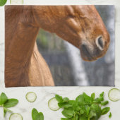 馬の恋人の動物ウマ科のデザイン キッチンタオル (折り畳み)