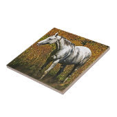 馬の恋人の動物ウマ科のデザイン タイル (側面)