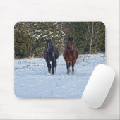馬の恋人の美しいウマ科の動物デザイン マウスパッド (マウス)