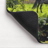 馬の恋人の美しいウマ科の動物デザイン マウスパッド (コーナー)