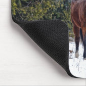 馬の恋人の美しいウマ科の動物デザイン マウスパッド (コーナー)