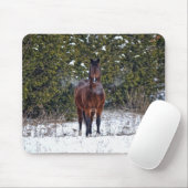馬の恋人の美しいウマ科の動物デザイン マウスパッド (マウス)