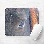 馬の恋人の美しい馬の目の動物デザイン マウスパッド (マウス)