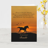 馬の悔やみや弔慰の名前をカスタムするのスピリチュアル カード (黄色い花)