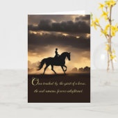 馬の悔やみや弔慰の損失 カード (黄色い花)