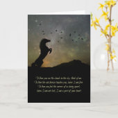 馬の悔やみや弔慰カードの損失 カード (黄色い花)