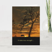 馬の悔やみや弔慰馬を降ろす カード (正面)