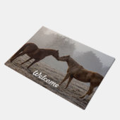 馬の愛の歓迎 ドアマット (アングル)