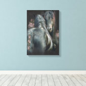 馬の愛 – キャンバスプリント (インサイチュ (ウッドフロア))