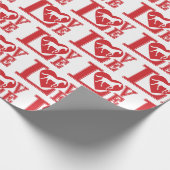 馬の愛、私は馬が大好き ラッピングペーパー (角)