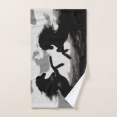 馬の戦い – アーウマ科のト バスタオルセット (ハンドタオル)