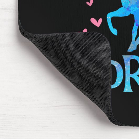 馬の所有者この女の子は馬の馬馬馬乗りを愛する マウスパッド (コーナー)