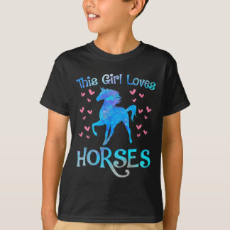 馬の所有者この女の子は馬の馬馬馬乗りを愛する Tシャツ