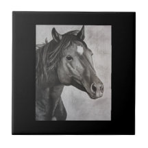 馬の手描きアート