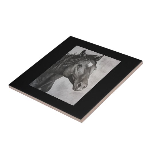 馬の手描きアート タイル (側面)
