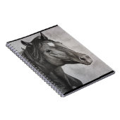 馬の手描きアート ノートブック (右側)