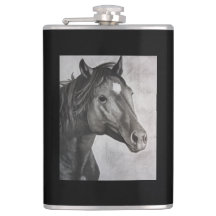 馬の手描きアート