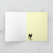 馬の挨拶状の跳躍 カード (内部)