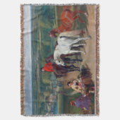馬の操王室の作John Frederick Herring スローブランケット (正面縦)