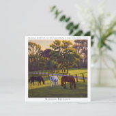 馬の放牧を伴う風光明媚な馬の搭乗農場 招待状 (スタンド正面)