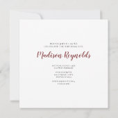 馬の放牧を伴う風光明媚な馬の搭乗農場 招待状 (裏面)