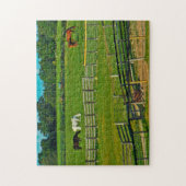 馬の放牧ウィスコンシン。 ジグソーパズル (縦)