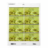 馬の放牧オリーブグリーン ラベル (フルシート)