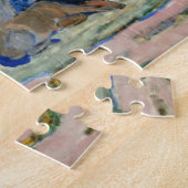 馬の放牧バイフランツマルク、ヴィンテージファインアート ジグソーパズル (側面)