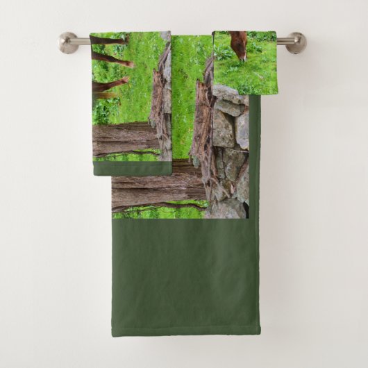 馬の放牧 バスタオルセット (インサイチュ)