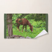 馬の放牧 バスタオルセット (ハンドタオル)