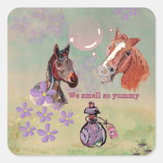 馬の日誌、カレンダー、または スクエアシール (正面)