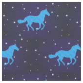 馬の星の夜 ファブリック (クローズアップ)