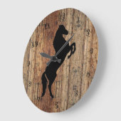 馬の時計を表示 ラージ壁時計 (傾斜)