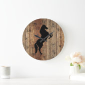 馬の時計を表示 ラージ壁時計 (ホーム)