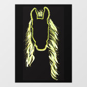 馬の晴れの反射 ウィンドウサイン (シート)