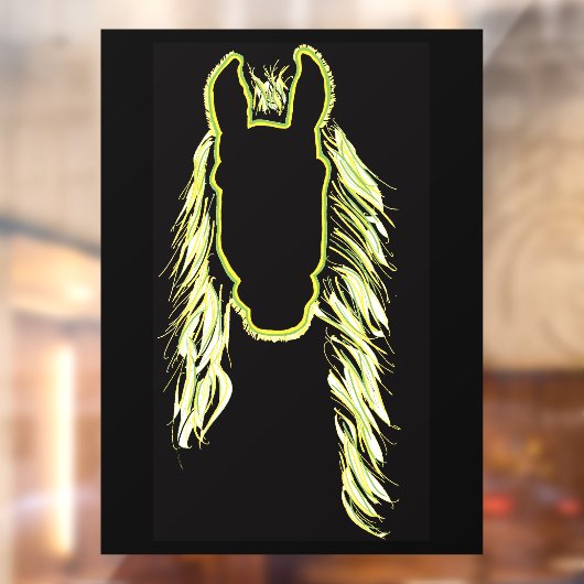 馬の晴れの反射 ウィンドウサイン (シート2)