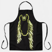 馬の晴れの反射 エプロン (正面)