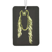 馬の晴れの反射 カーエアーフレッシュナー (裏面)